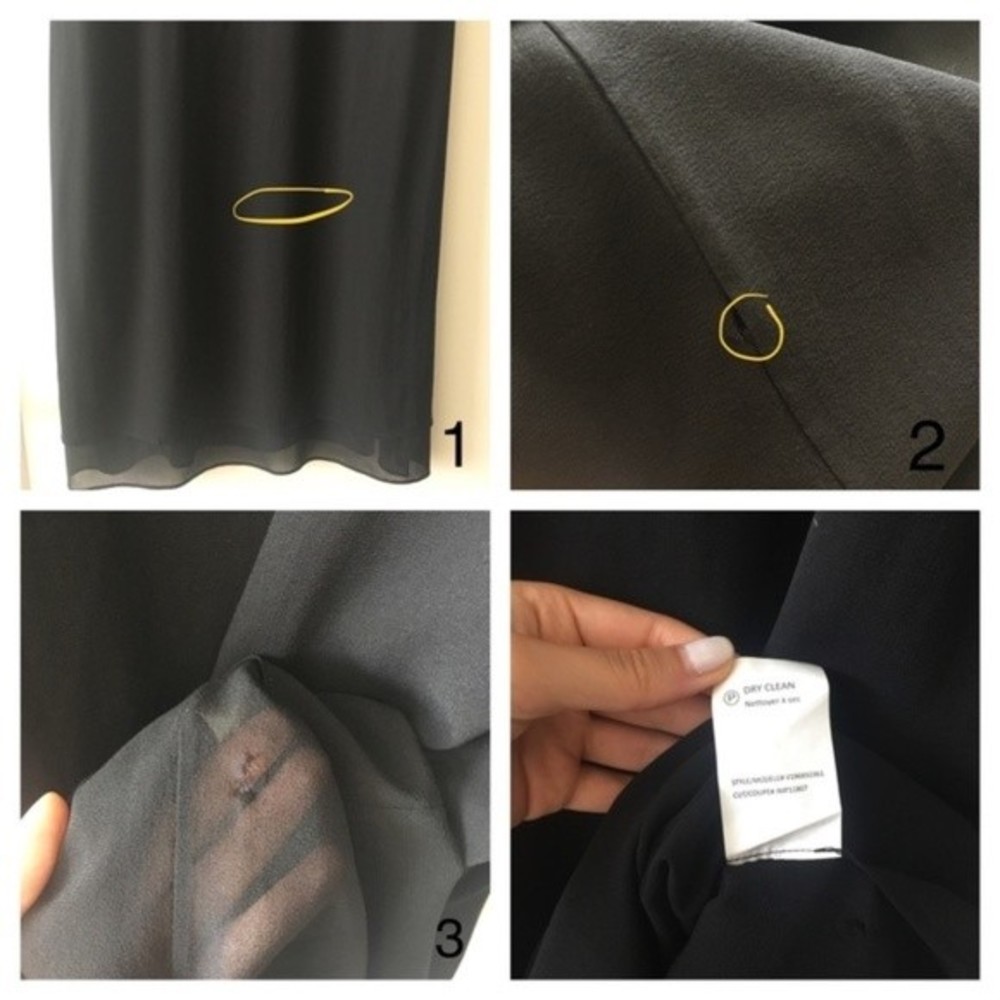 Vince Black Silk Sleeveless Tank Shift Midi Dress - Picture 8 of 8